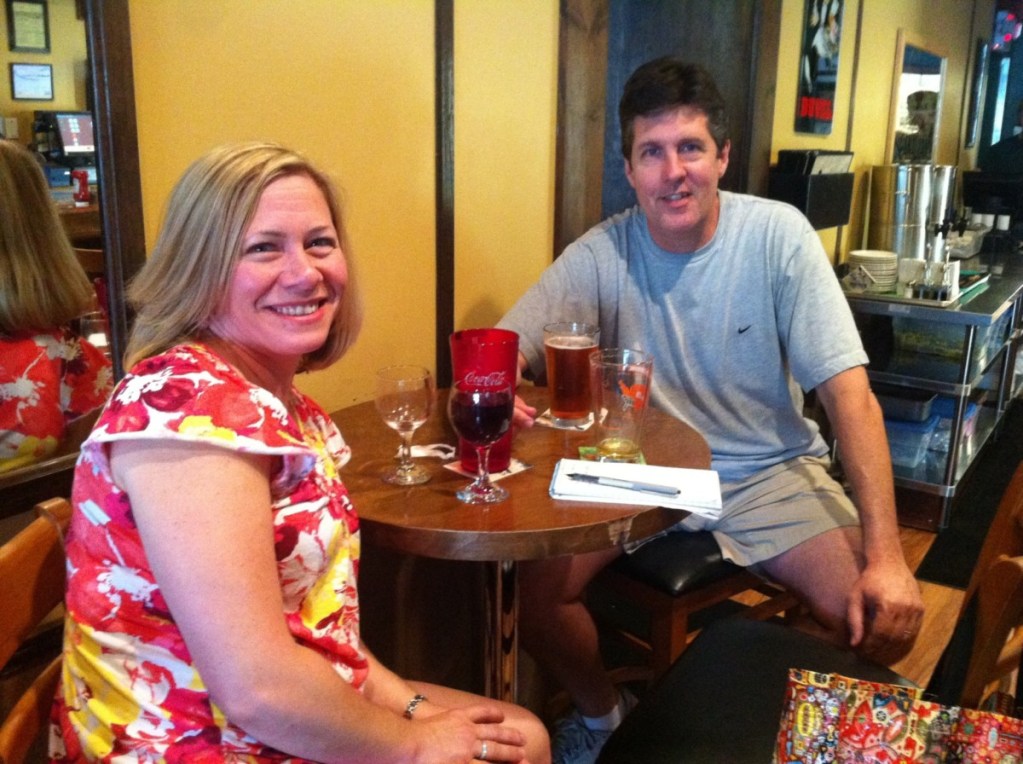 Photo of Owners Staci and Aaron Melton at Melton's App & Tap.