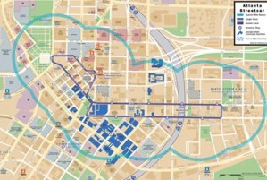 Atlanta Streetcar route Atlanta Streetcar route