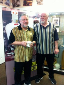 Larry Larson and Eddie Levi Lee, playwrights of "Waffle Palace"