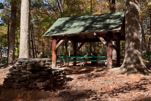 Adams Park is noted for this type of structure. Credit: Ga. DNR