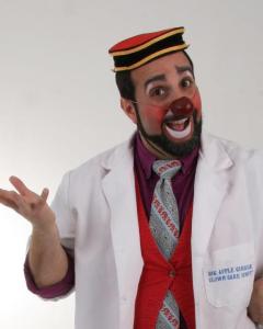 Photo of Vince "Dr. Giacomo Pucci" Tortorici of the Big Apple Clown Care Unit in Atlanta