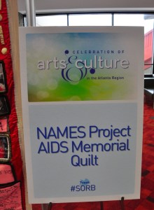 AIDS quilt sign
