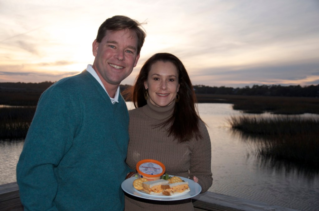 Brian and Sassy Henry and Palmetto Cheese on Pawleys Island