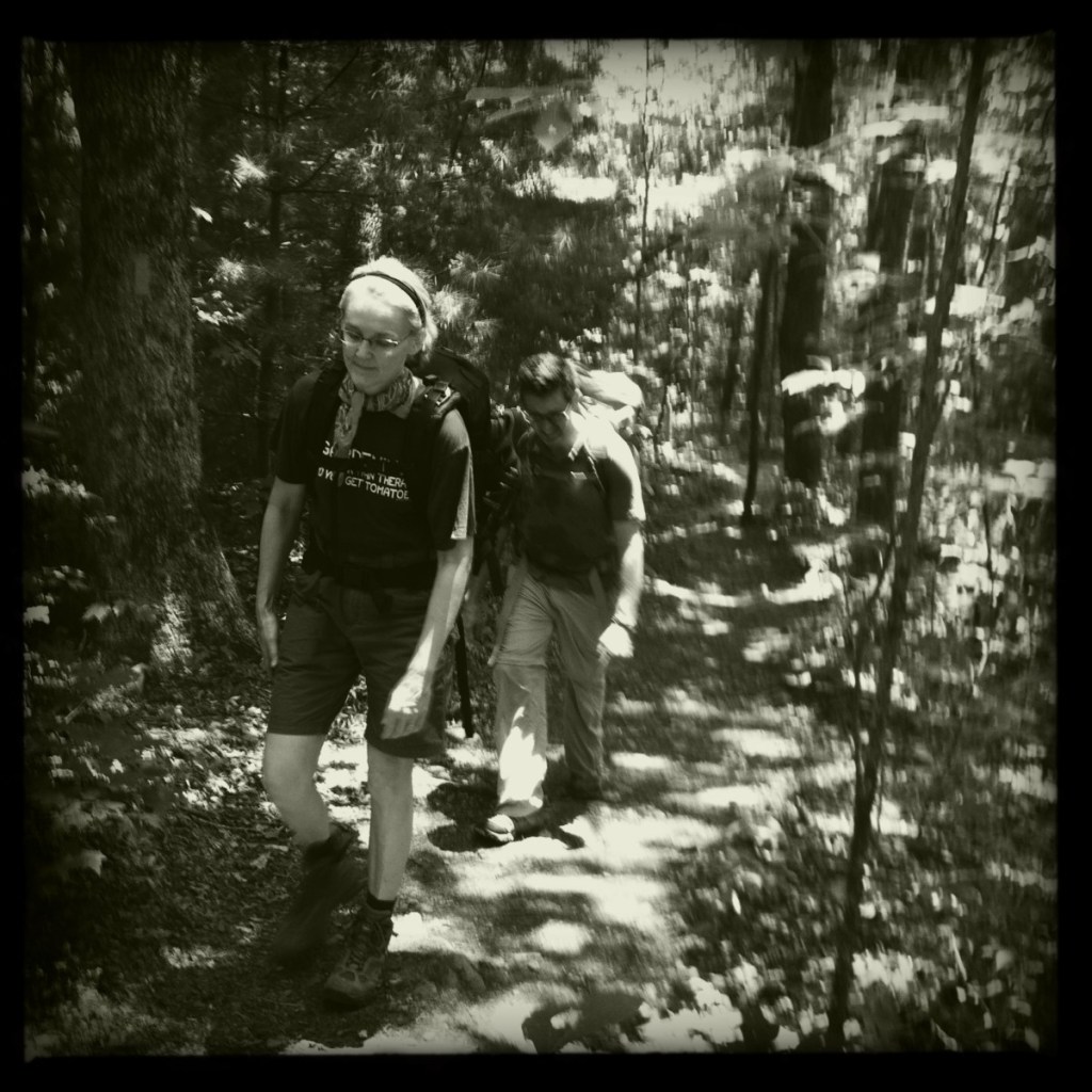 Hikers on the Appalachian Trail