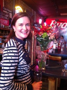 Atlanta native Katharine Wilkinson, author of "Between God & Green," at a Manuel's Tavern book signing.