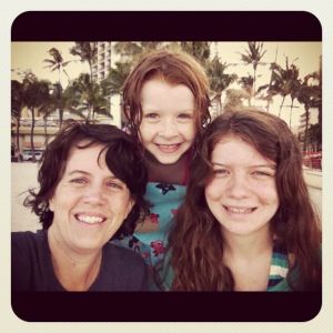 Melissa Tilly with her daughters Allison, 8, and Natalie, 15.