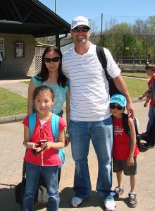 Buddy Carlyle with the Nakagawa family