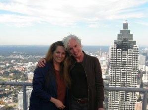 kelin and maria Enjoying the view of 191 Peachtree with my friend Kelin. Photo taken by 191 property manager.