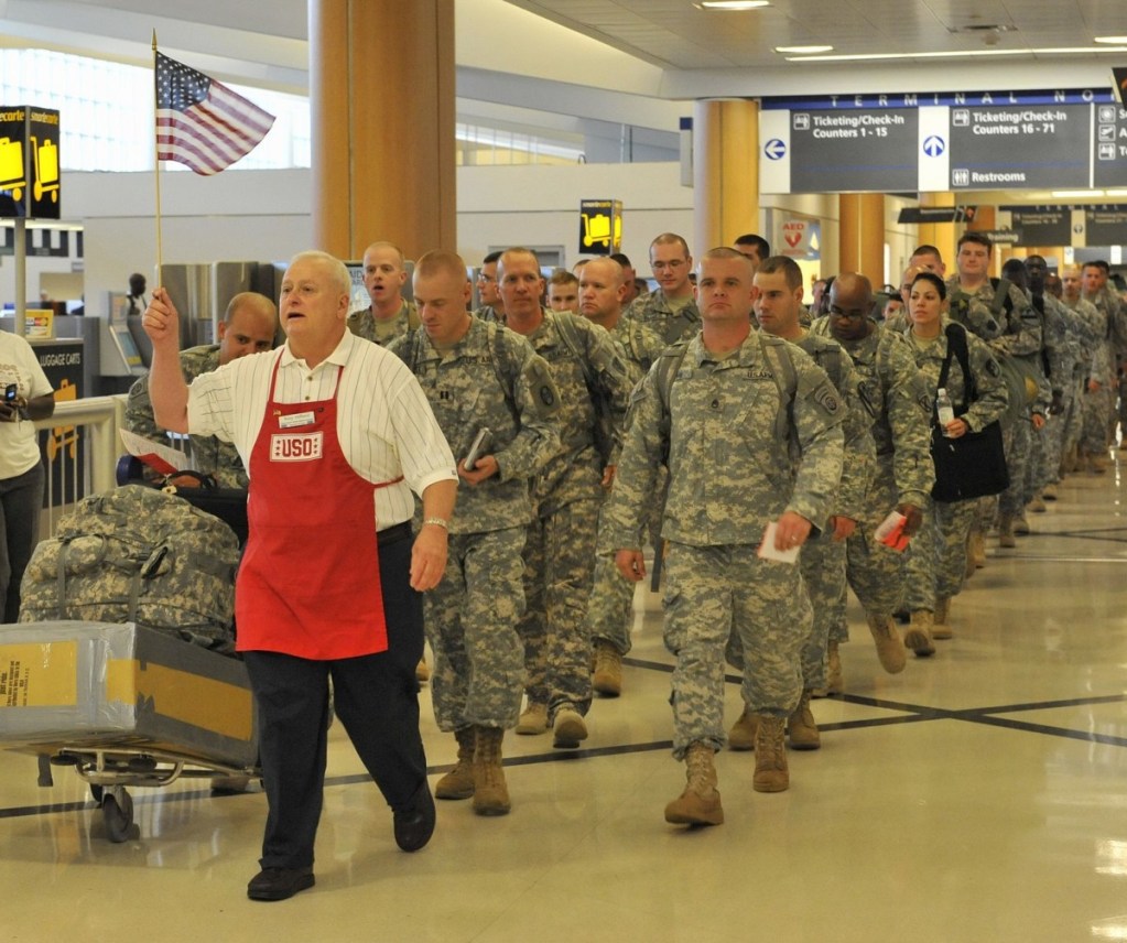 Vietnam vet Tony Hilliard volunteers to help troops traveling through Atlanta's airport