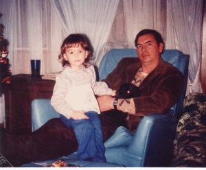 Photo of Christal Presley as a little girl with her father Delmar. (Family photo)