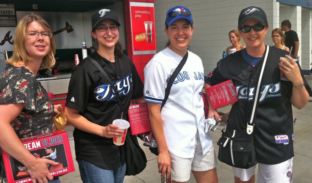 Four Ontario fans of the Tortonto Blue Jays