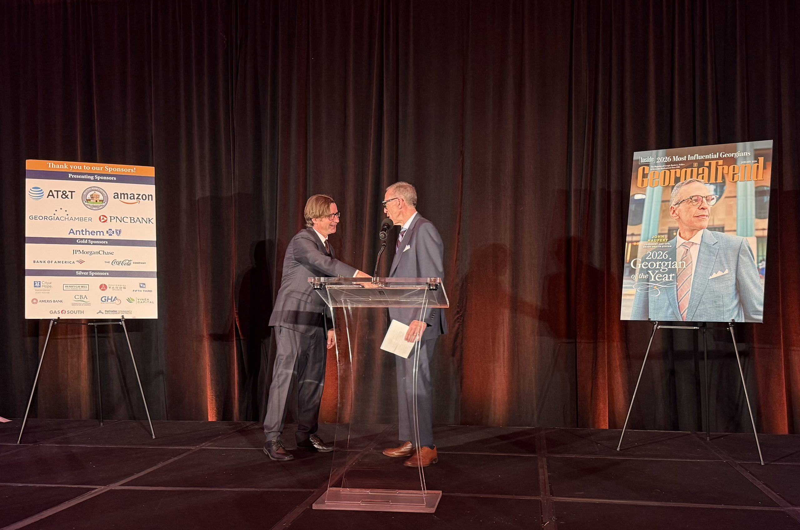 Grady Hospital’s John Haupert accepts Georgian of the Year honor