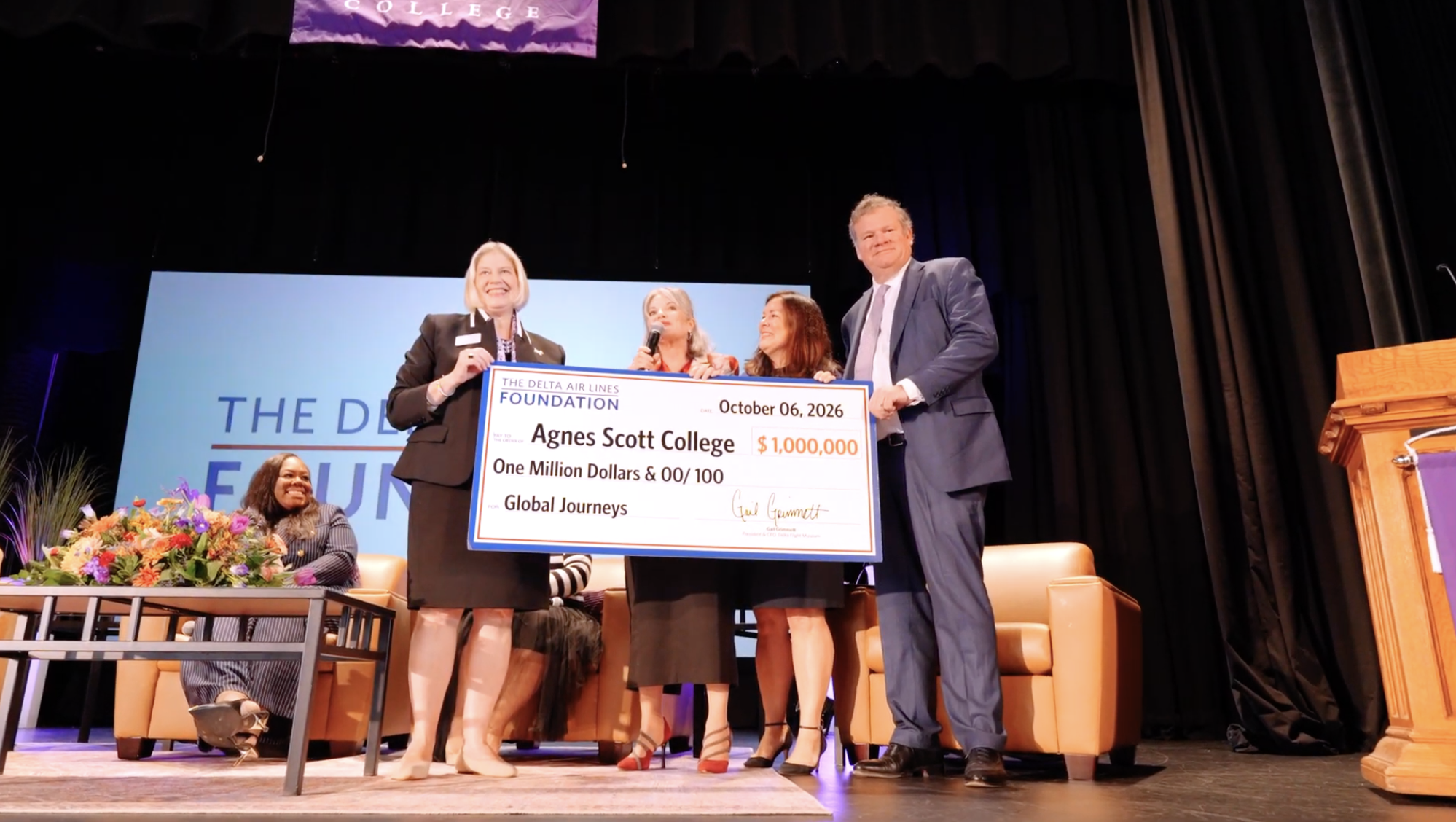Delta Air Lines Foundation awards $1M grant to Agnes Scott College